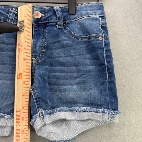 Hippie Girl Regular Rise Midi Denim Shorts Size 10 - Picture 9 of 10